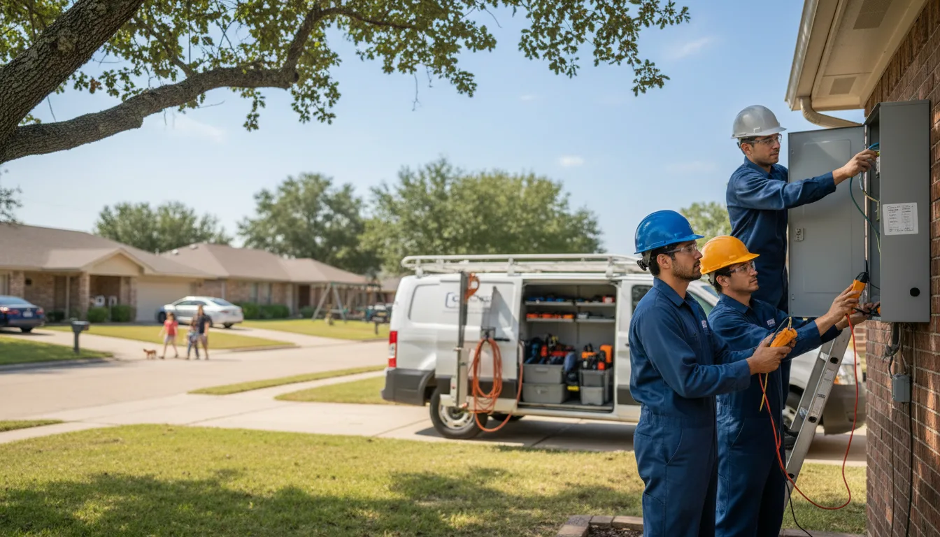 Certified electrician providing emergency electrical services in Wilmore, KS
